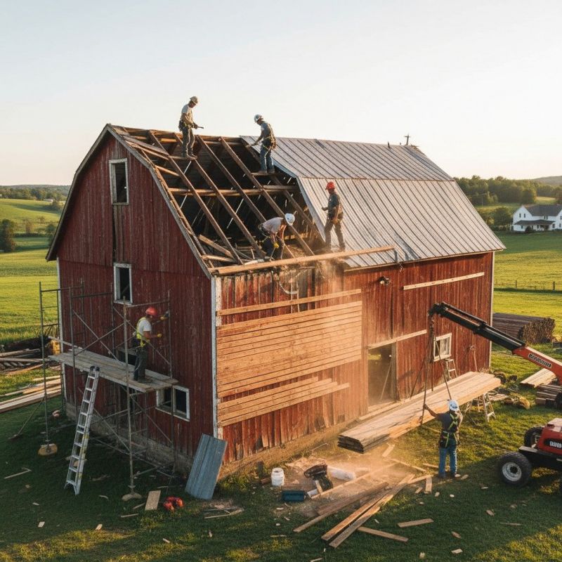 Barn Roof Painting